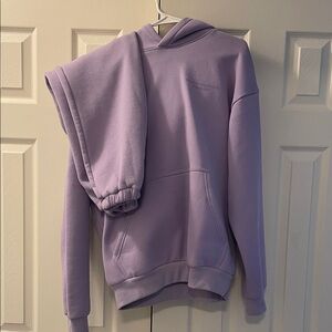 Stylish Lavender Hoodie and matching sweat pants